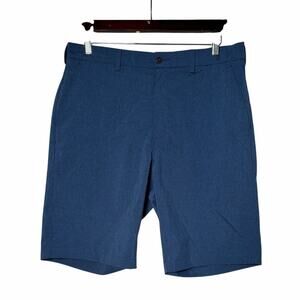 PGA Tour Golf Shorts Mens 34 Blue 10" Chino Bermuda Summer Casual Streetwear